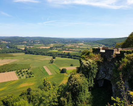 Uitzicht Domme Dordogne