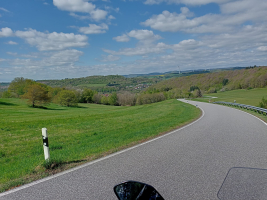 GPX Bestand Motorrit Pfalzerwald in Duitsland